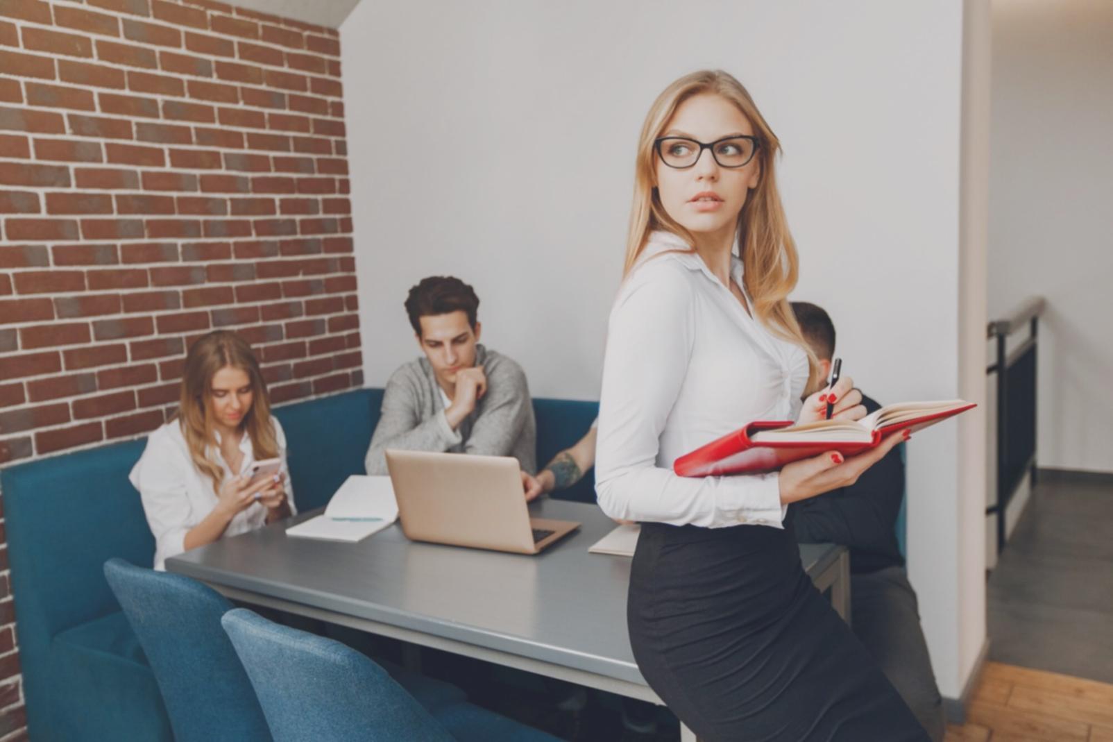 Financial planning workspace with budgeting documents and analysis tools